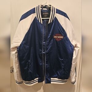 Harley davidson varsity jacket mens